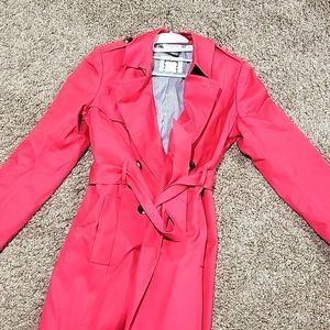 LIZ CLAIBORNE PINK SPRING LONG JACKET